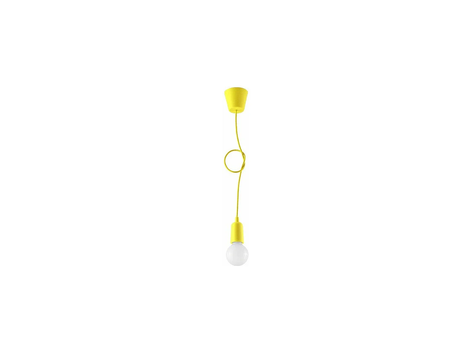 Lampe pendante Dione 1 jaune