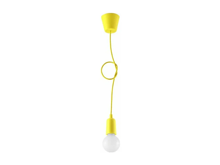 Lampe pendante Dione 1 jaune