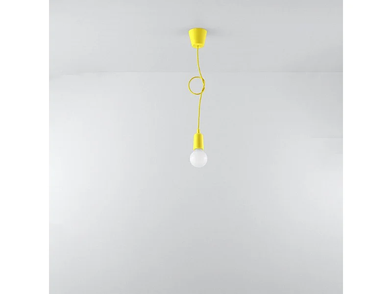 Lampe pendante Dione 1 jaune