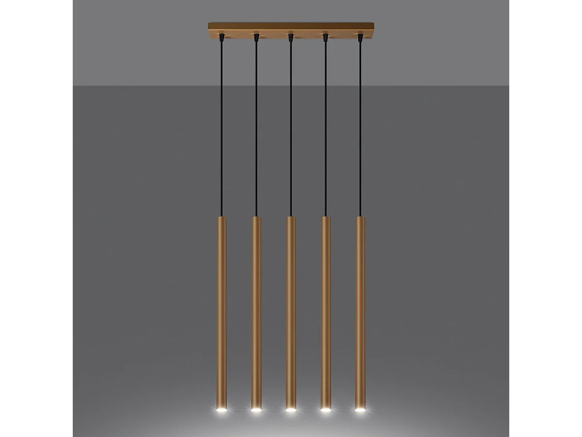 Lampe suspendue Novastel 5L or