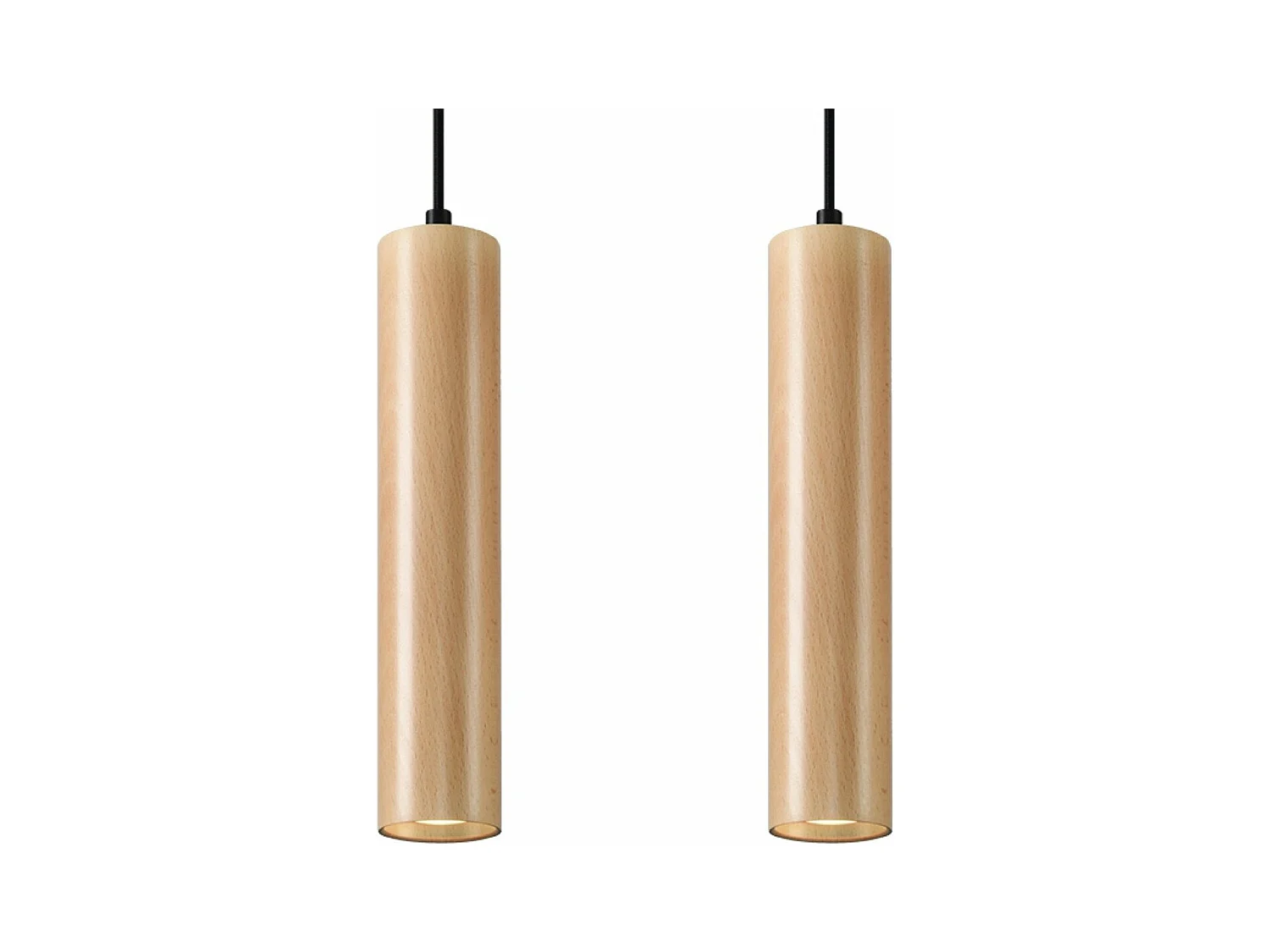 Lampe suspendue Lyric 2 bois