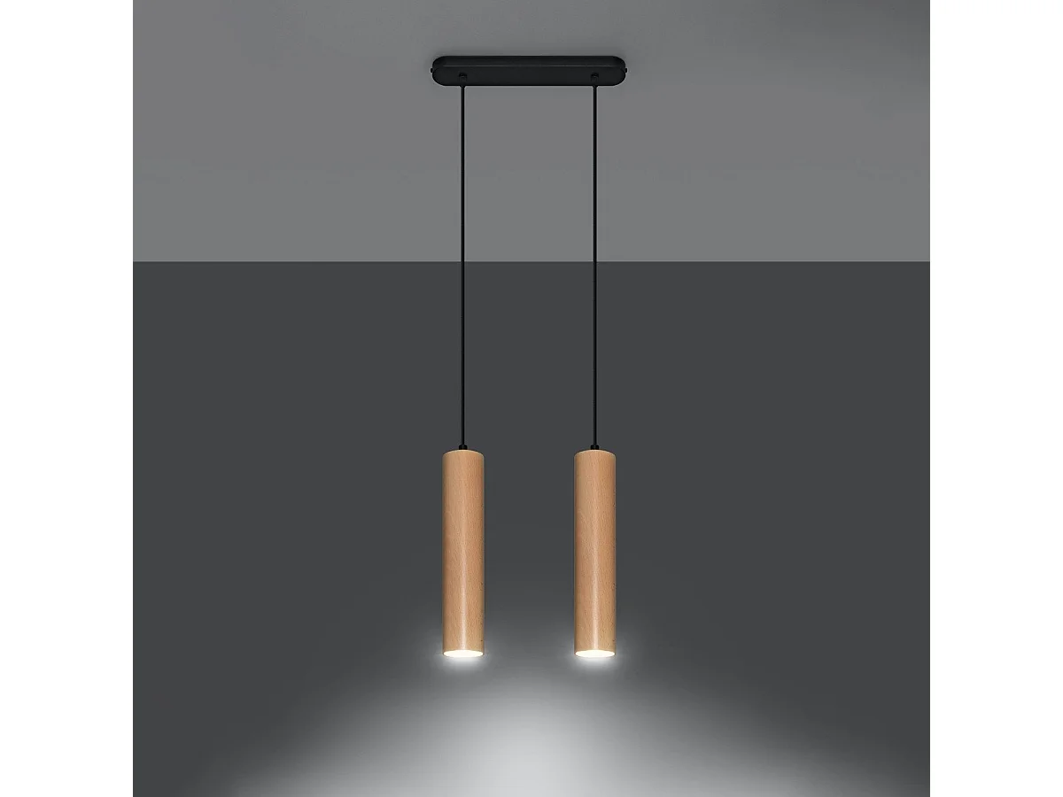 Lampe suspendue Lyric 2 bois