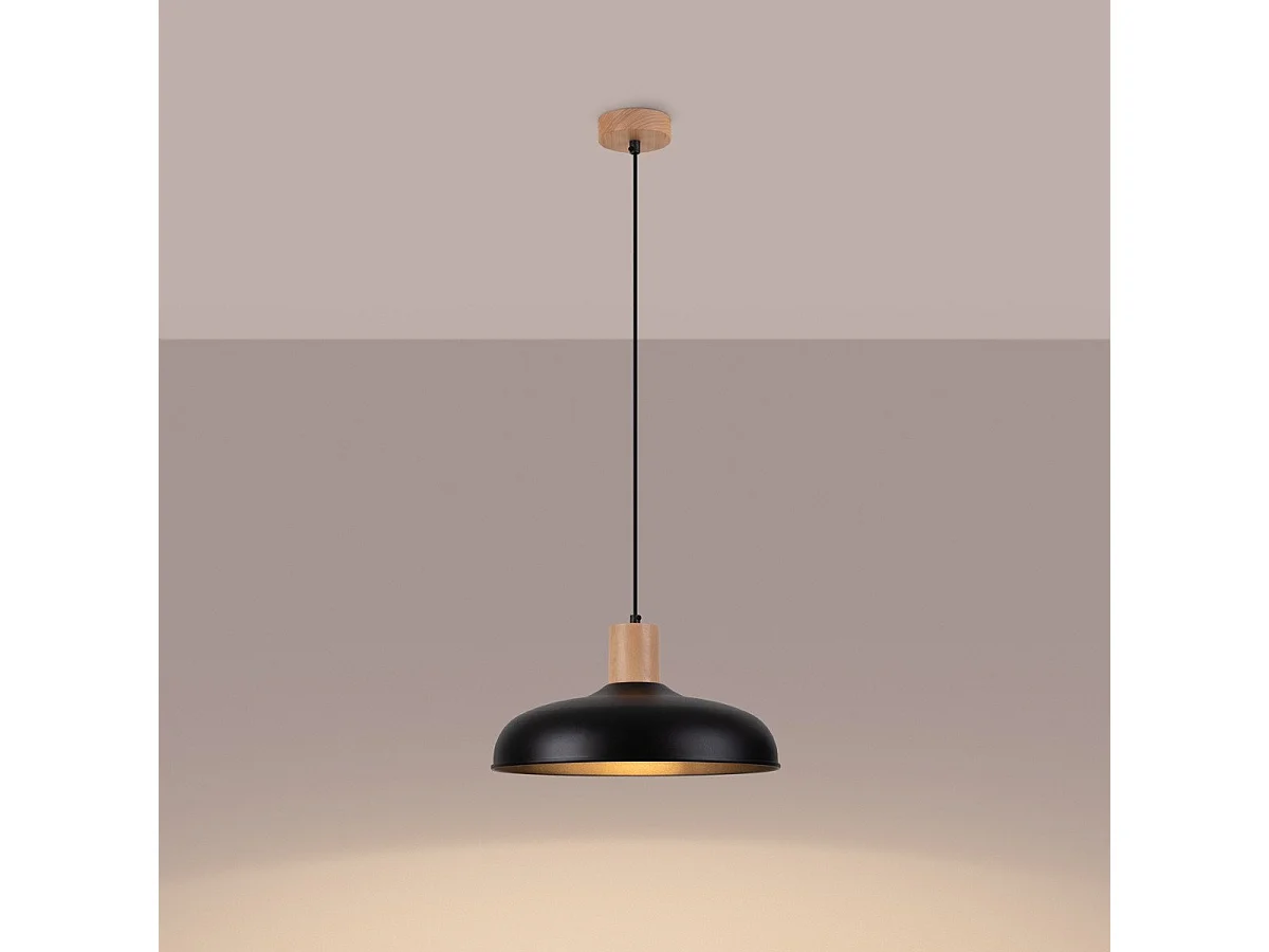 Lampe suspendue Indus noir