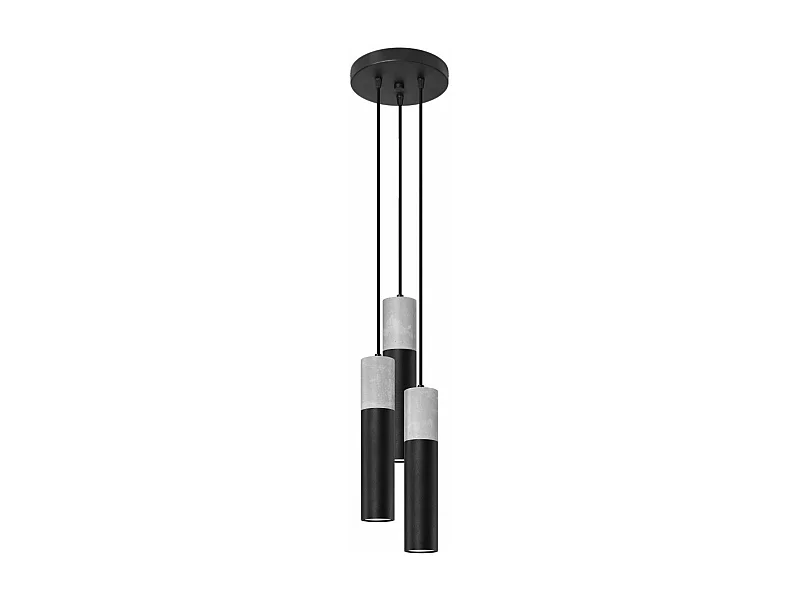 Lampe pendante BORGIO 3P noir