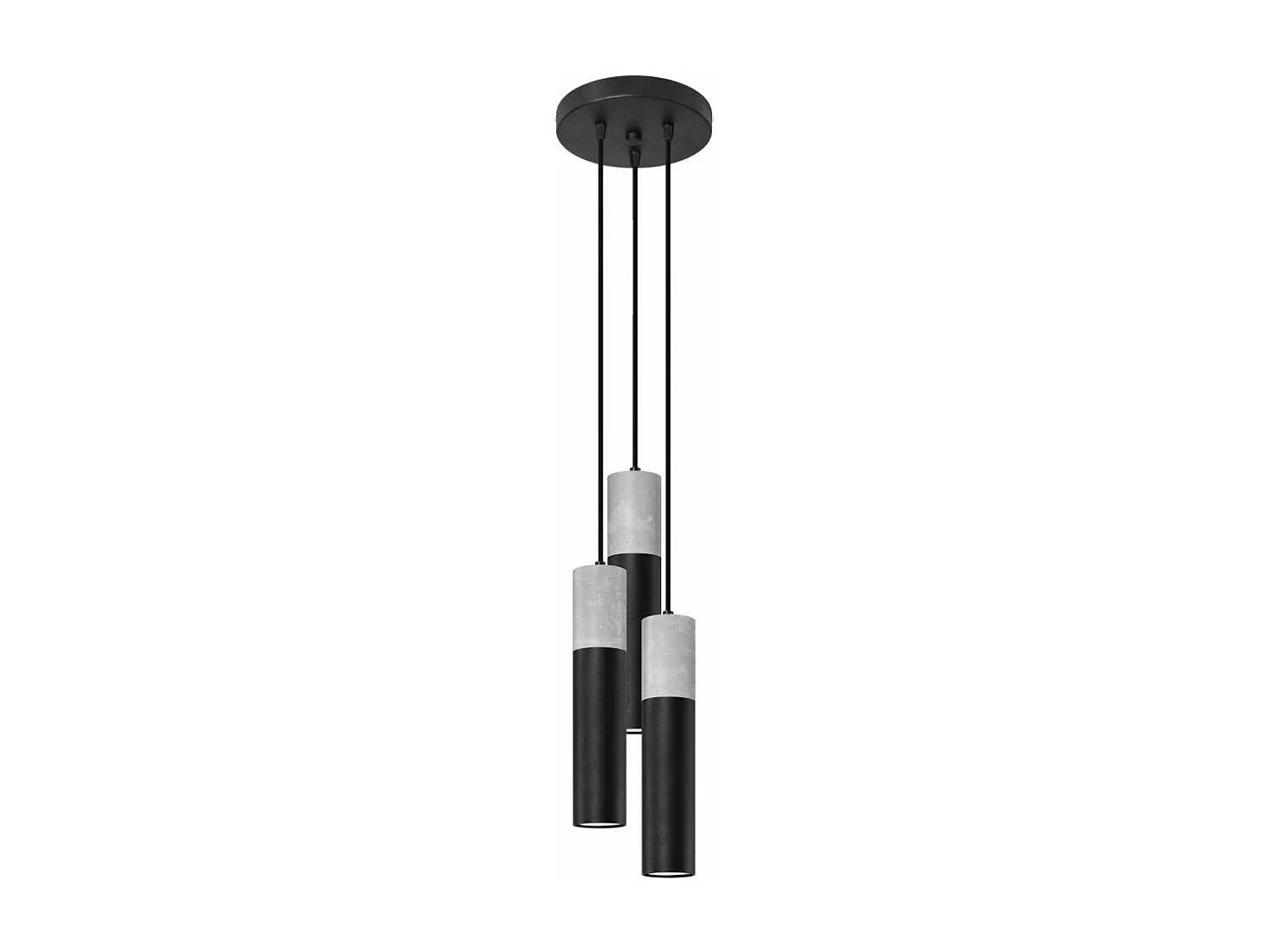 Lampe pendante BORGIO 3P noir
