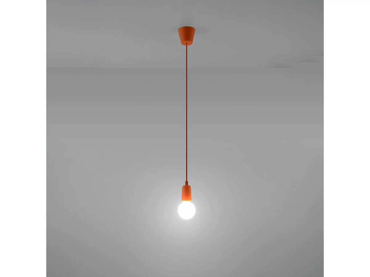 Lampe pendante Dione 1 orange