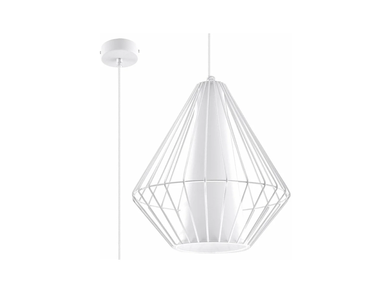 Lampe suspendue Deneb blanc