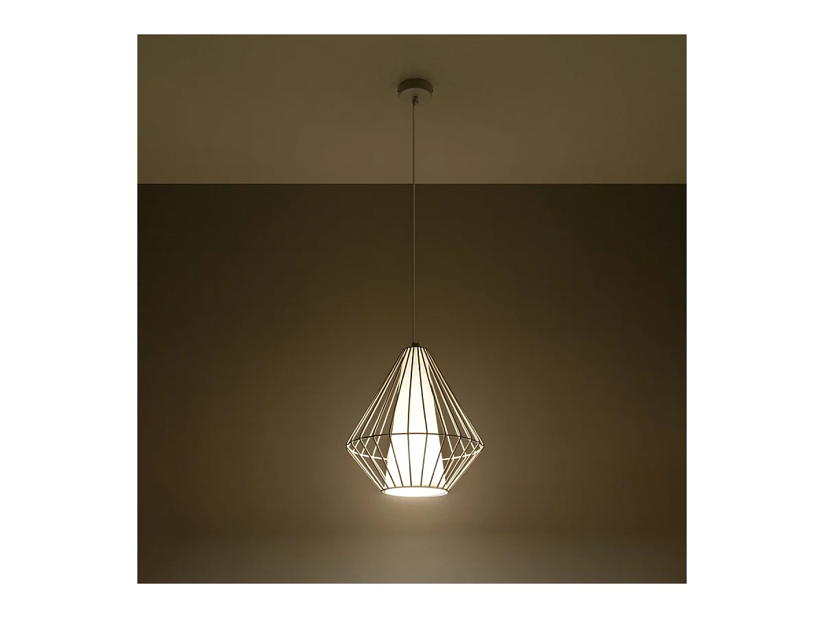 Lampe suspendue Deneb blanc