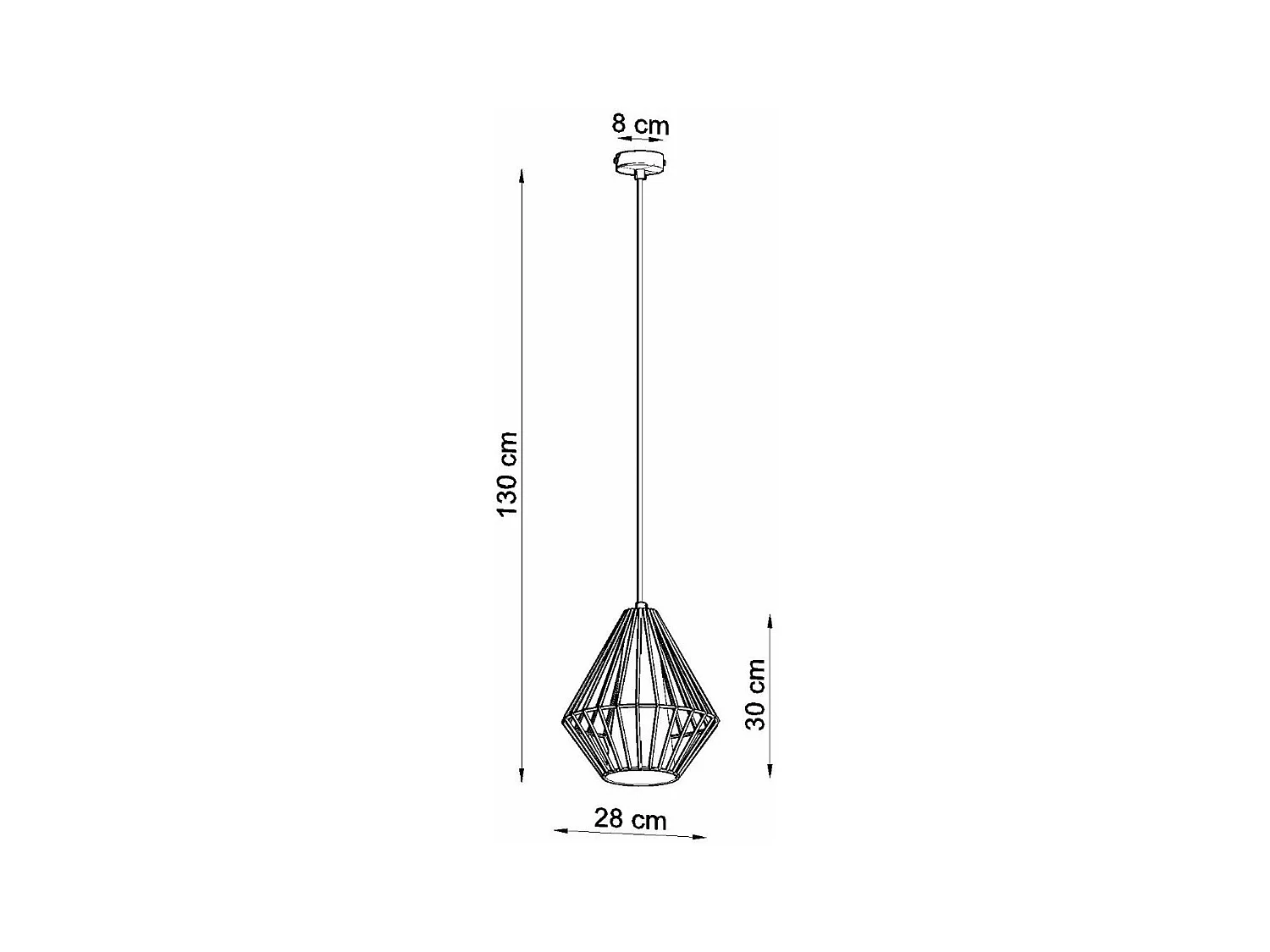 Lampe suspendue Deneb blanc