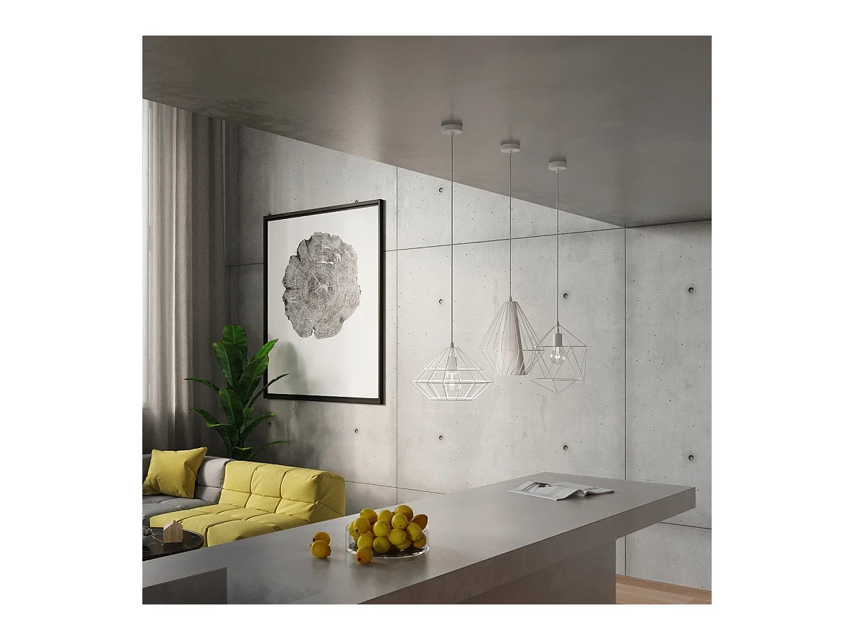 Lampe suspendue Deneb blanc