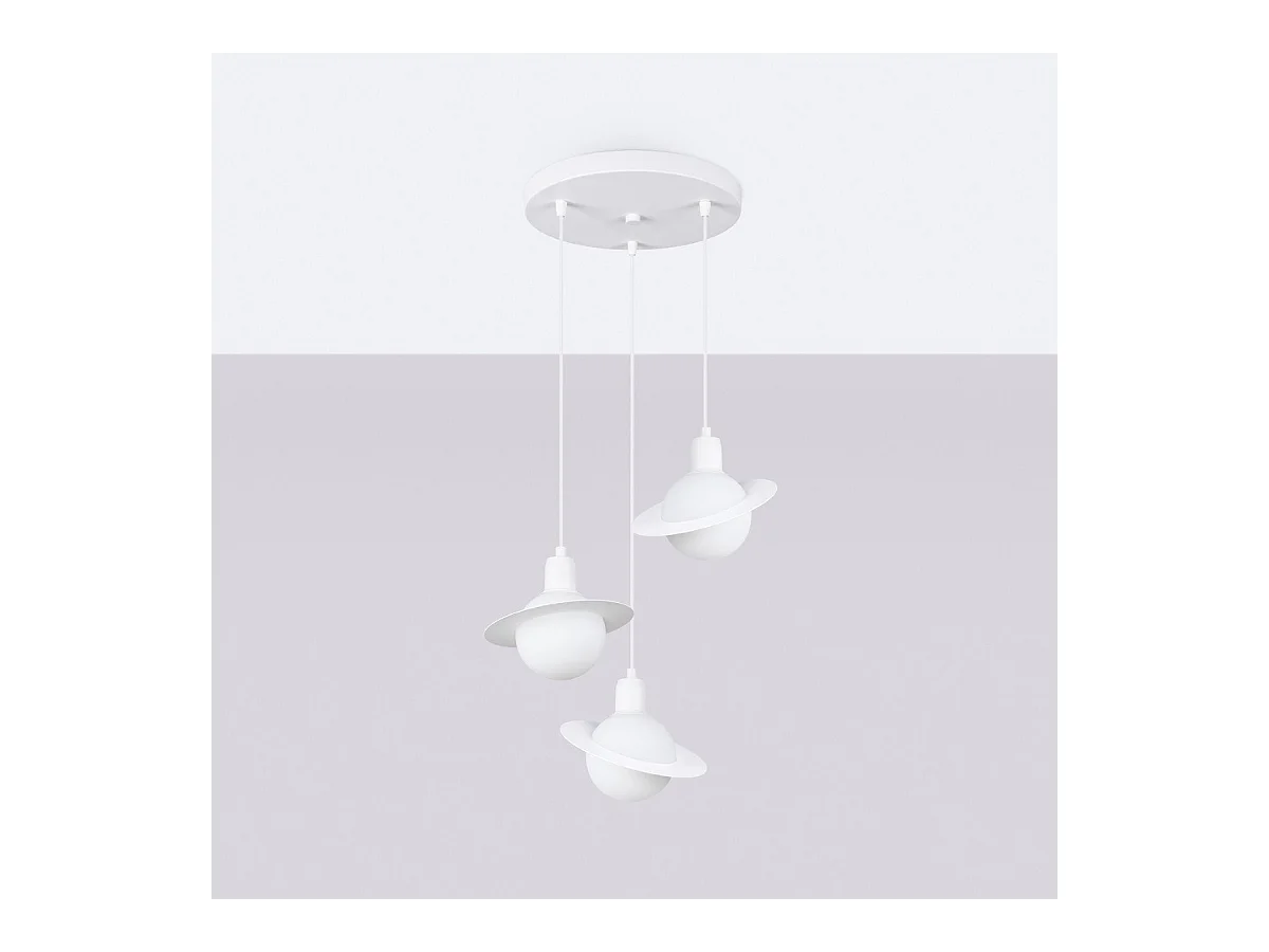 Lampe suspendue Hyperstar 1 blanc