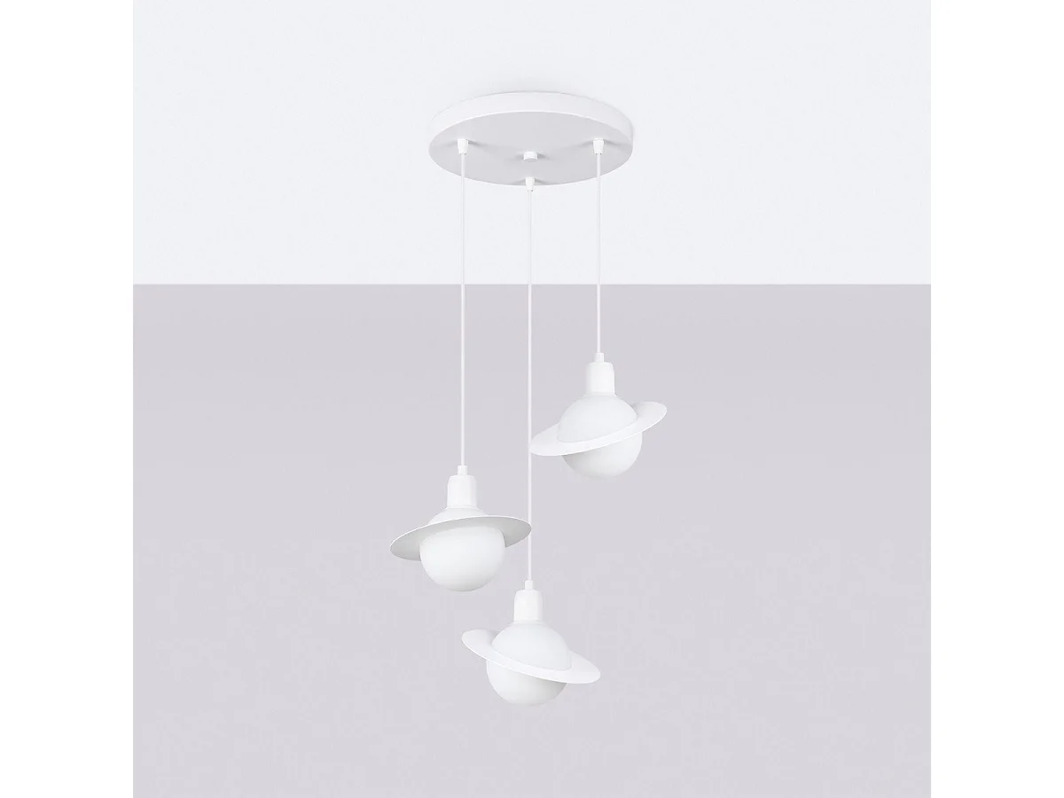Lampe suspendue Hyperstar 1 blanc