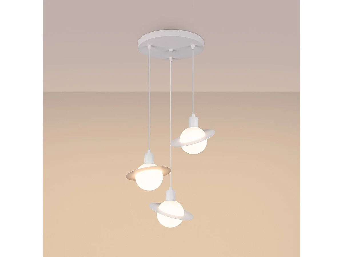 Lampe suspendue Hyperstar 1 blanc