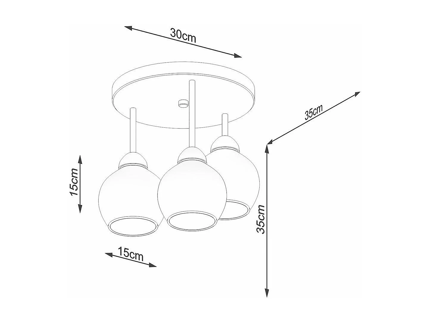 Lustre Altair 3 noir