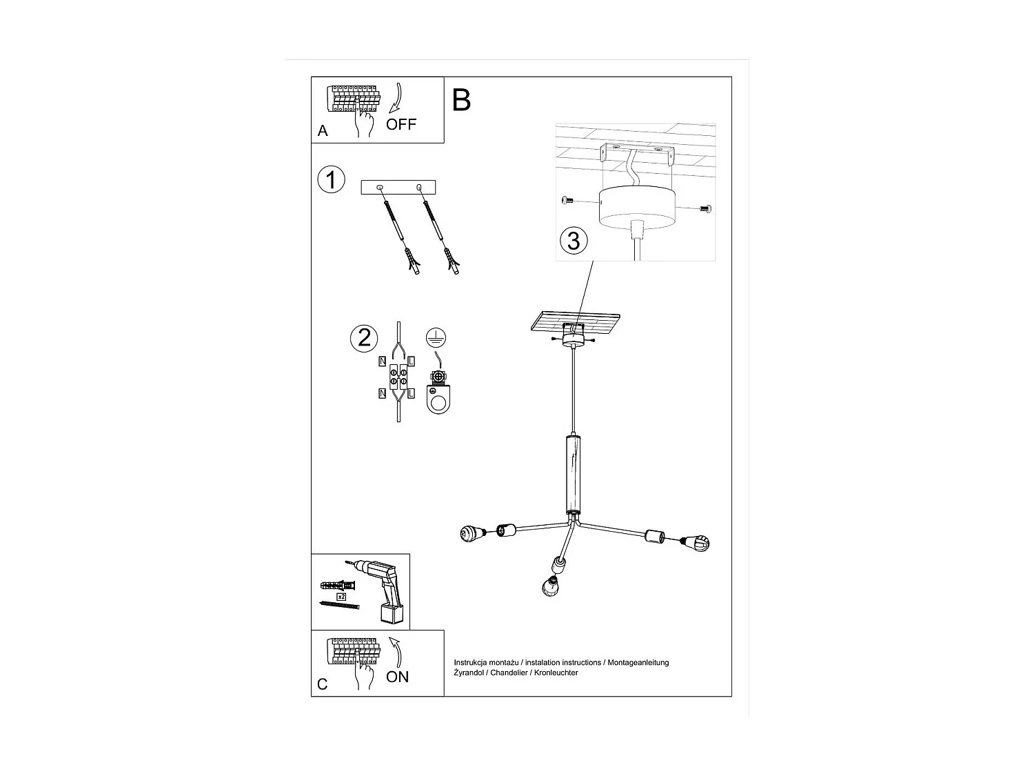 Lustre Dubhe 3D max 15W LED