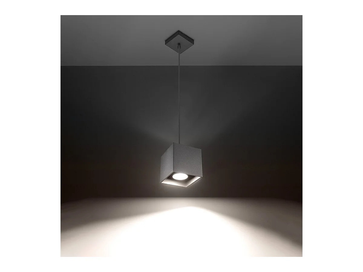 Lampe suspendue Quasar 1 gris