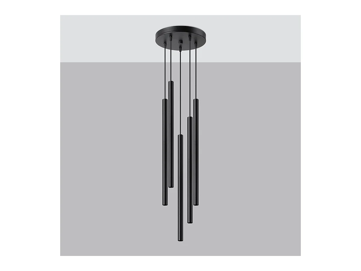 Lampe suspendue Novastel 5P noir