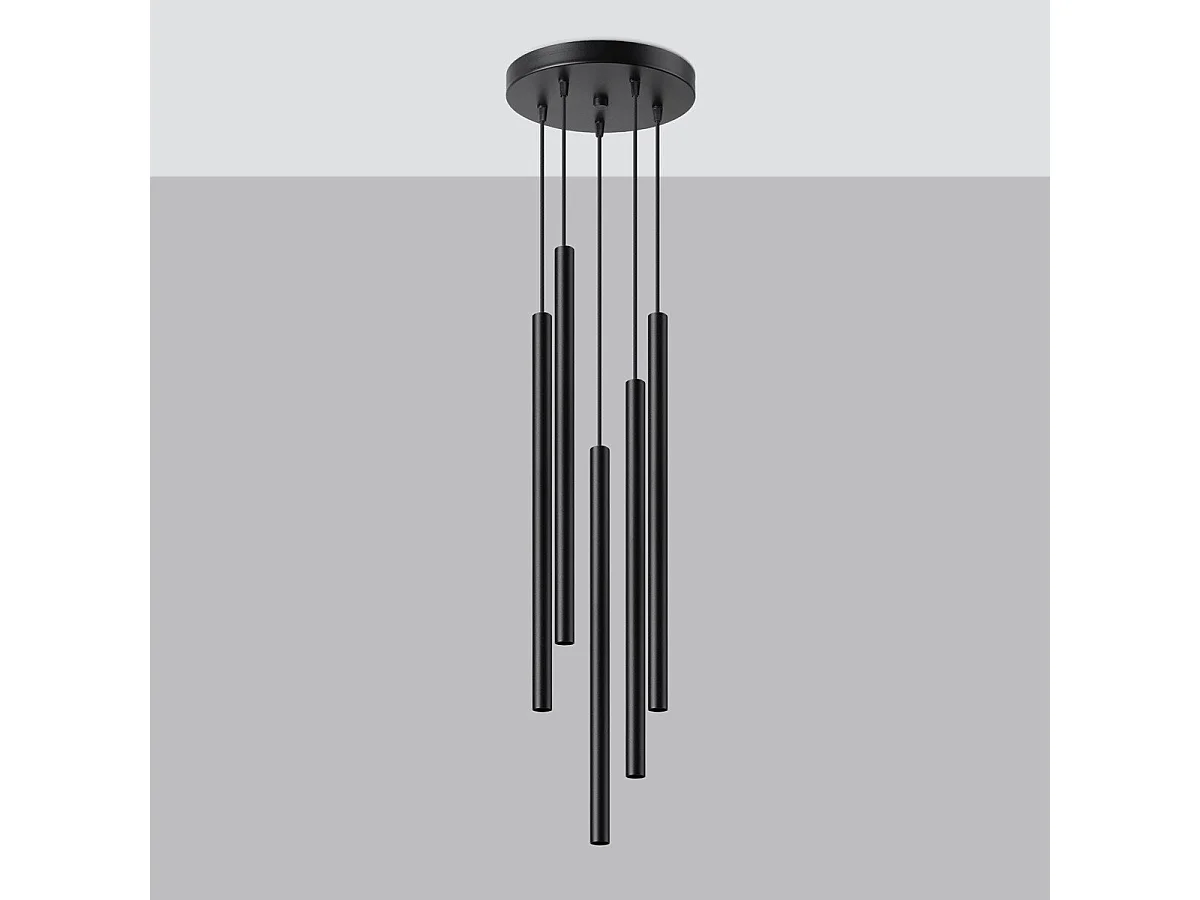 Lampe suspendue Novastel 5P noir