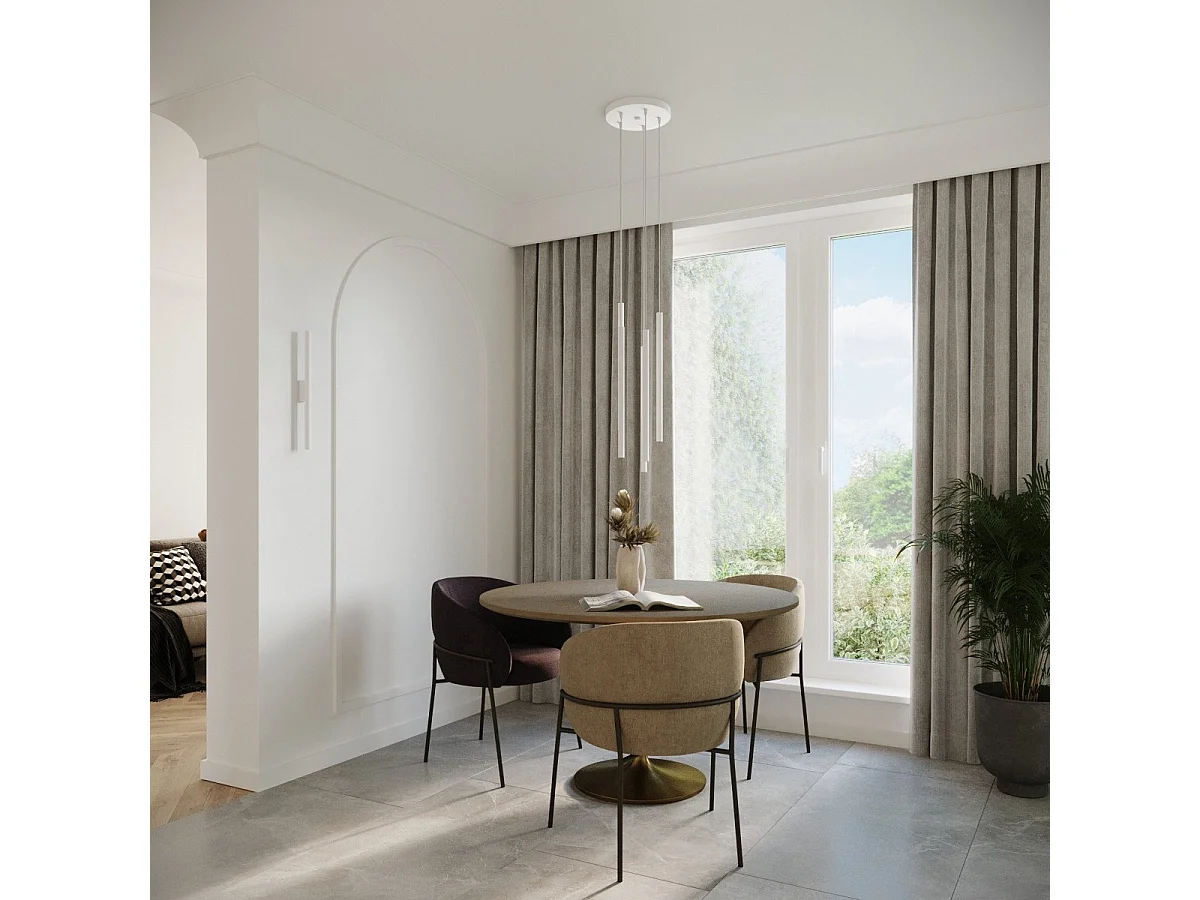 Lampe suspendue Novastel 2 blanc