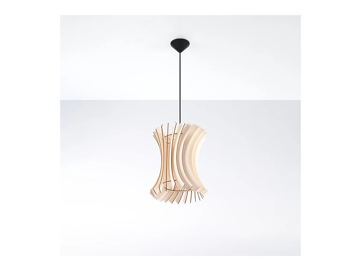 Lampe pendante Orion en bois