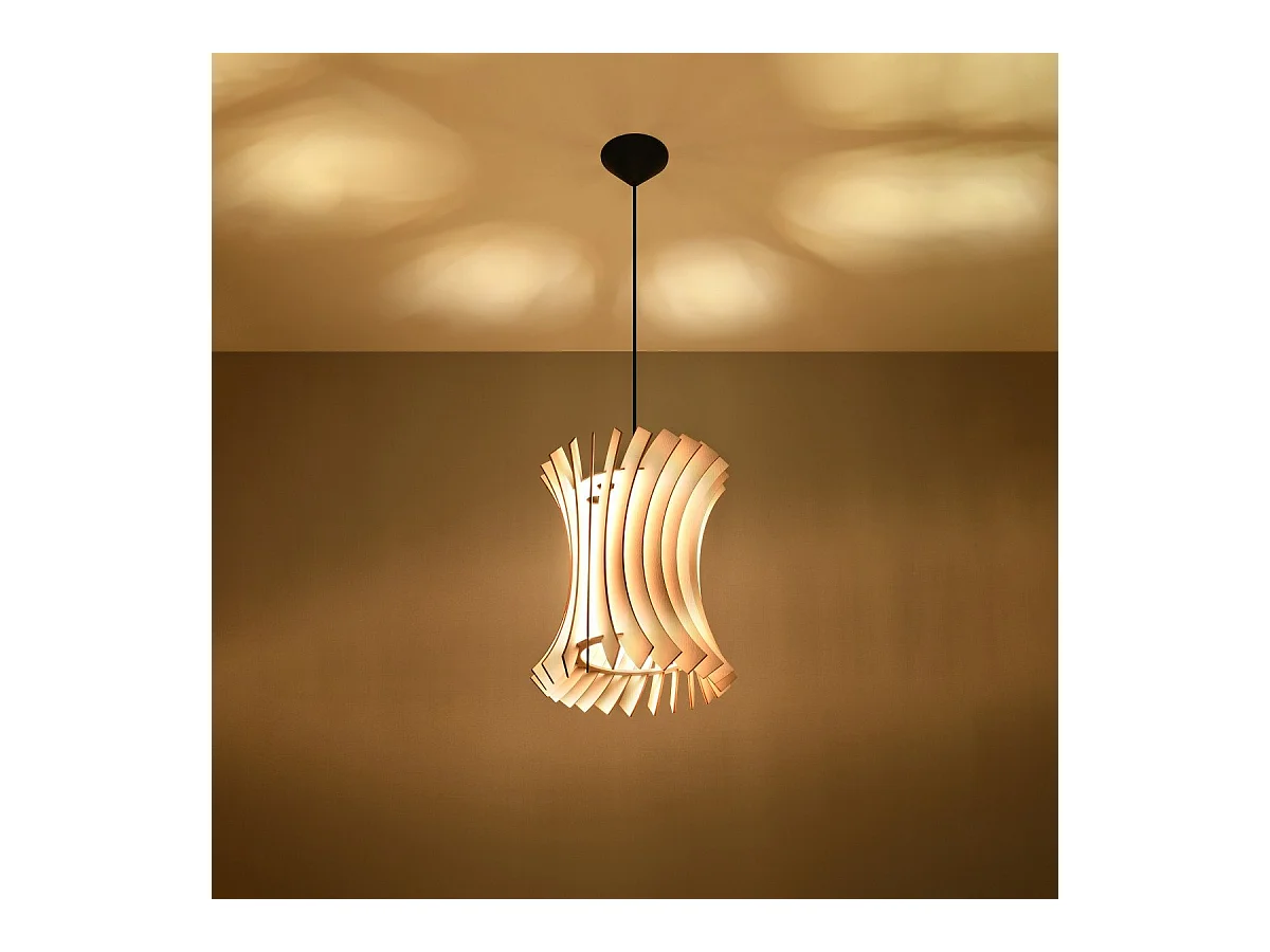 Lampe pendante Orion en bois
