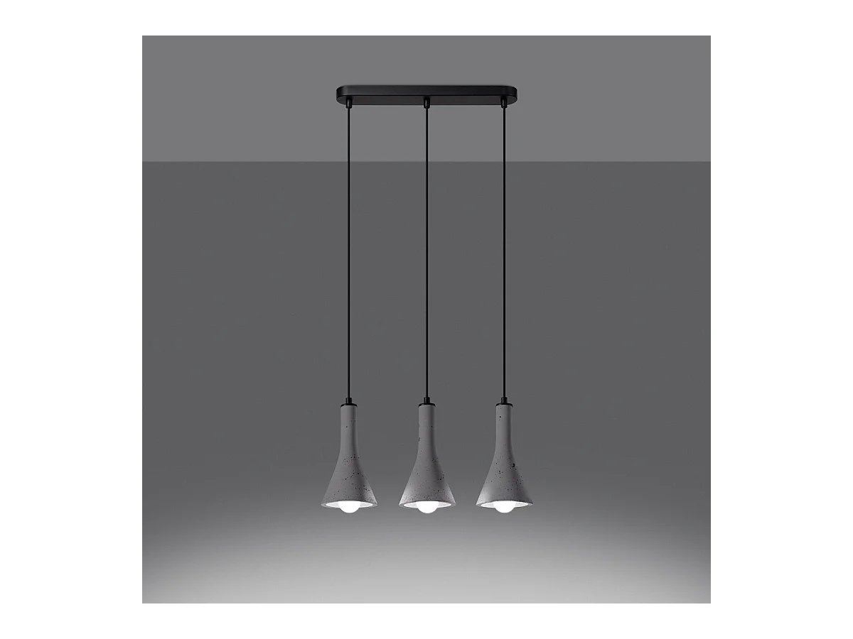 Lampe suspendue Siriara 3L béton
