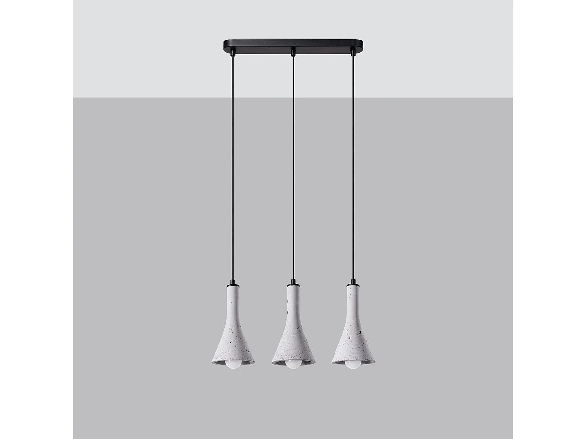 Lampe suspendue Siriara 3L béton