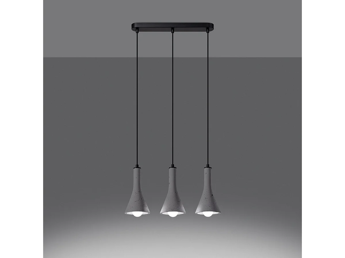 Lampe suspendue Siriara 3L béton