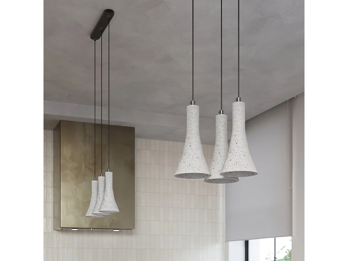 Lampe suspendue Siriara 3L béton