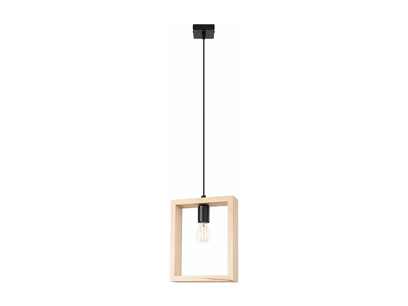 Lampe suspendue Astrelis bois naturel
