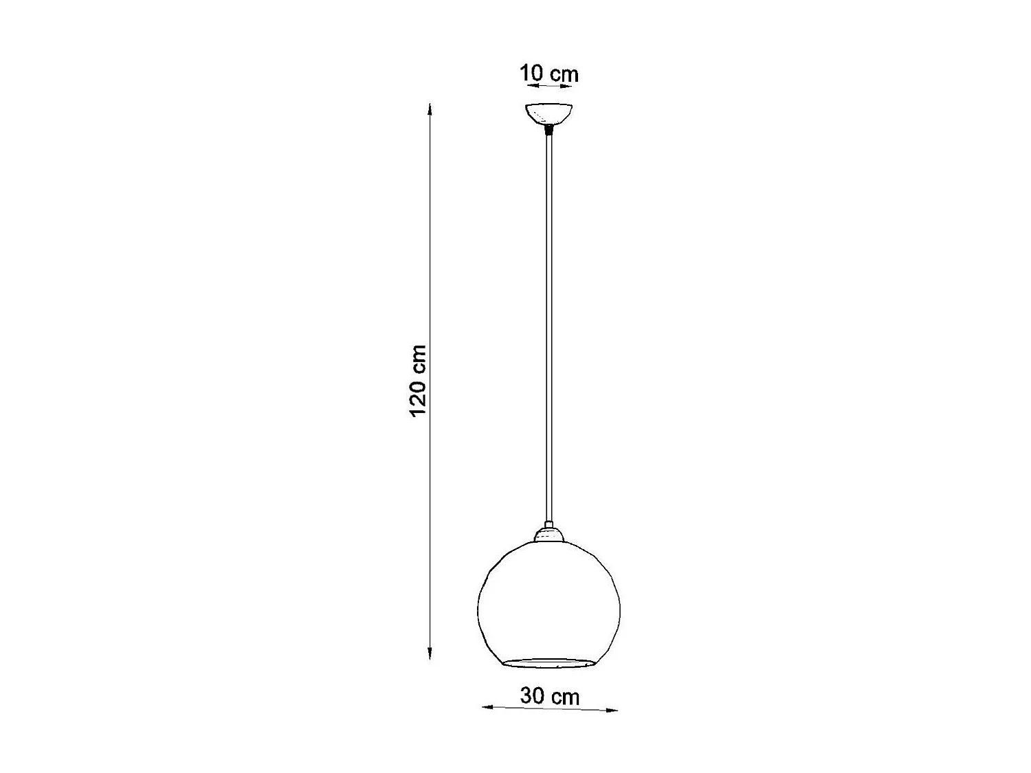 Lampe pendante Borealis graphite