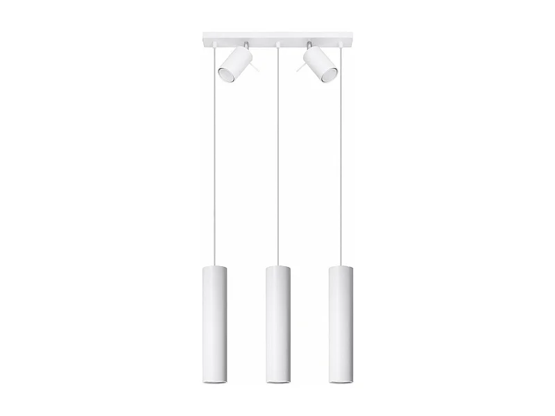 Lampe suspendue Lysandra 3 blanc