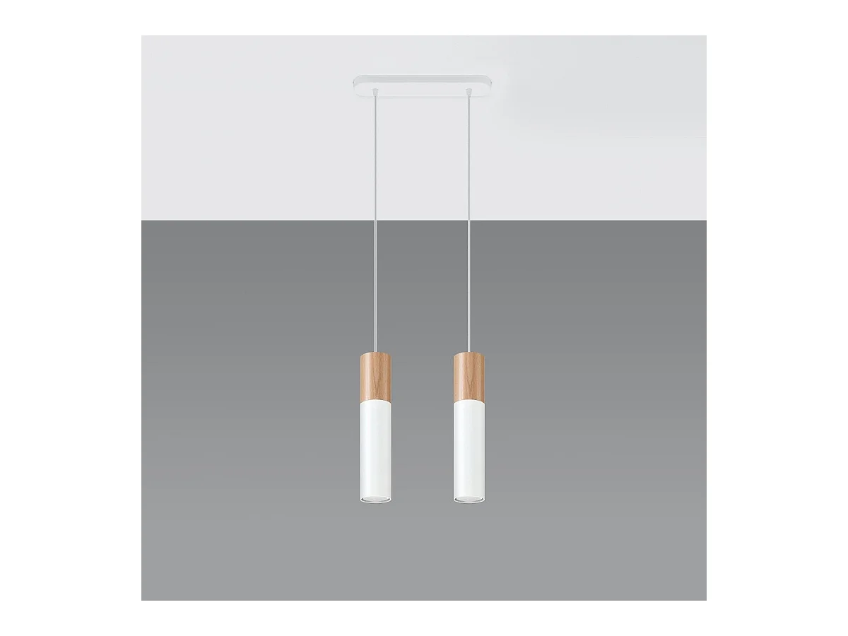 Lampe pendante Polaris 2 blanc