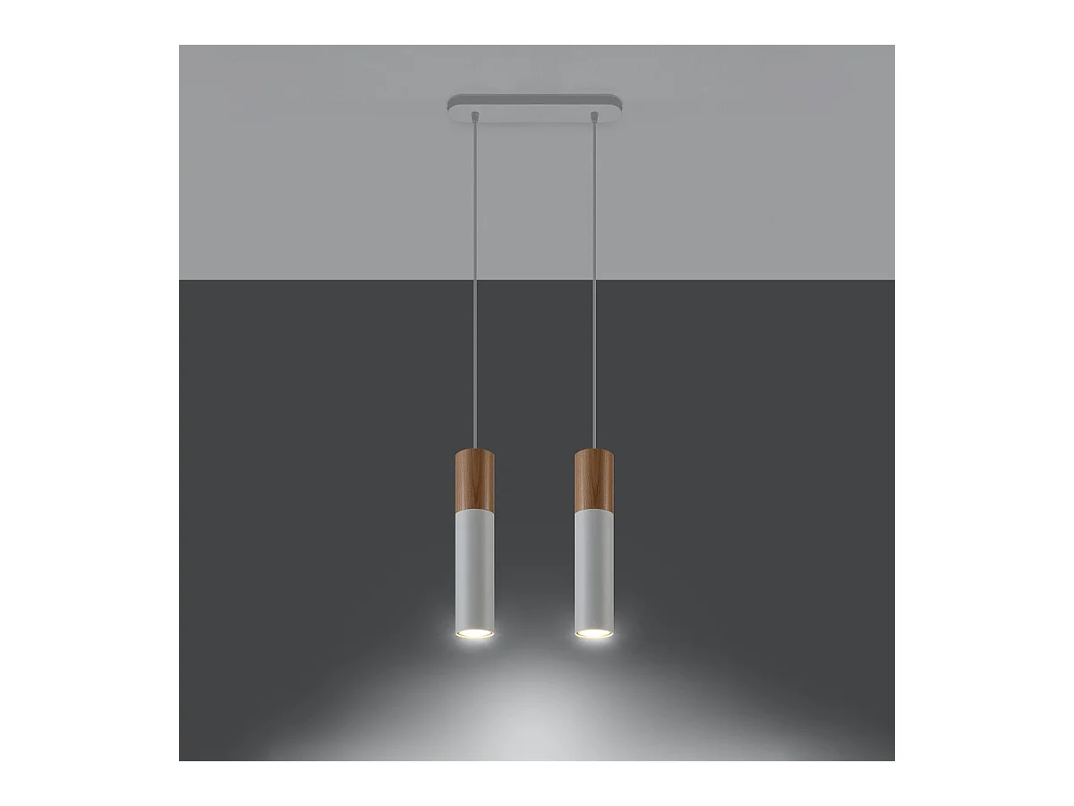 Lampe pendante Polaris 2 blanc