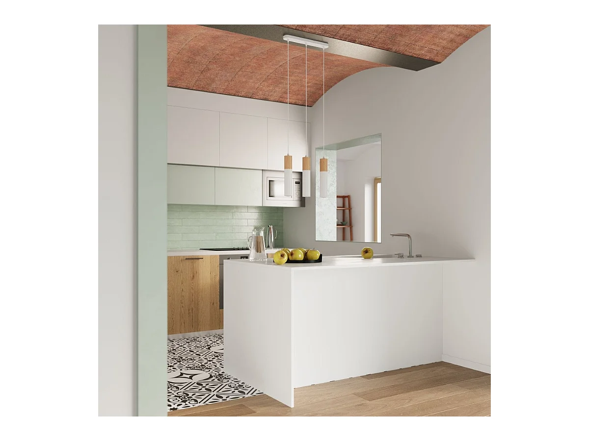 Lampe pendante Polaris 2 blanc