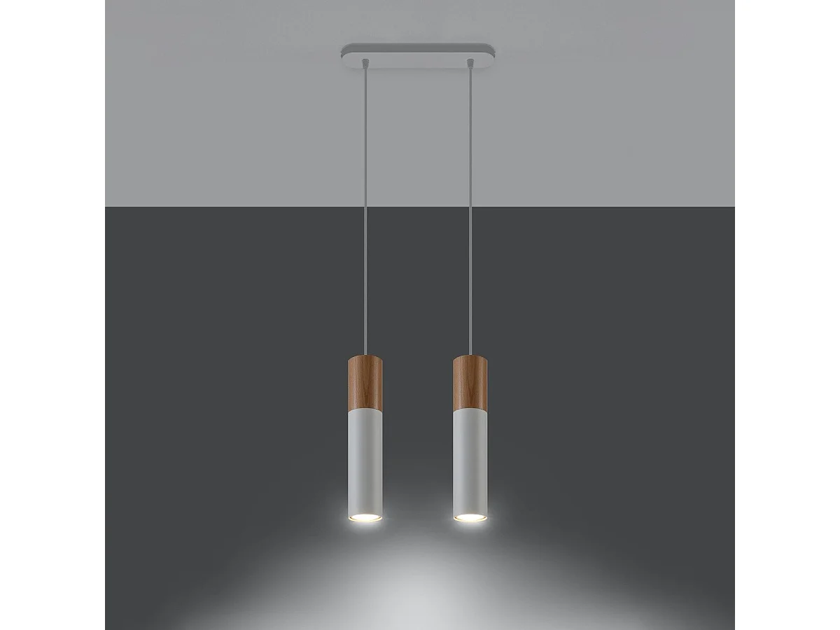 Lampe pendante Polaris 2 blanc