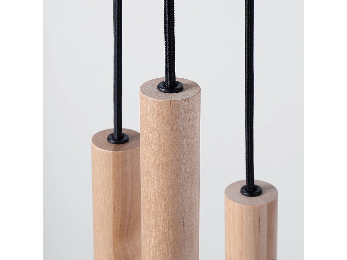 Lampe pendante Novastel 5P bois