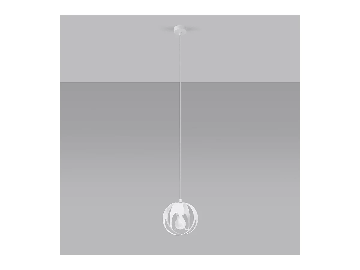 Lampe pendante Alden 1 blanc