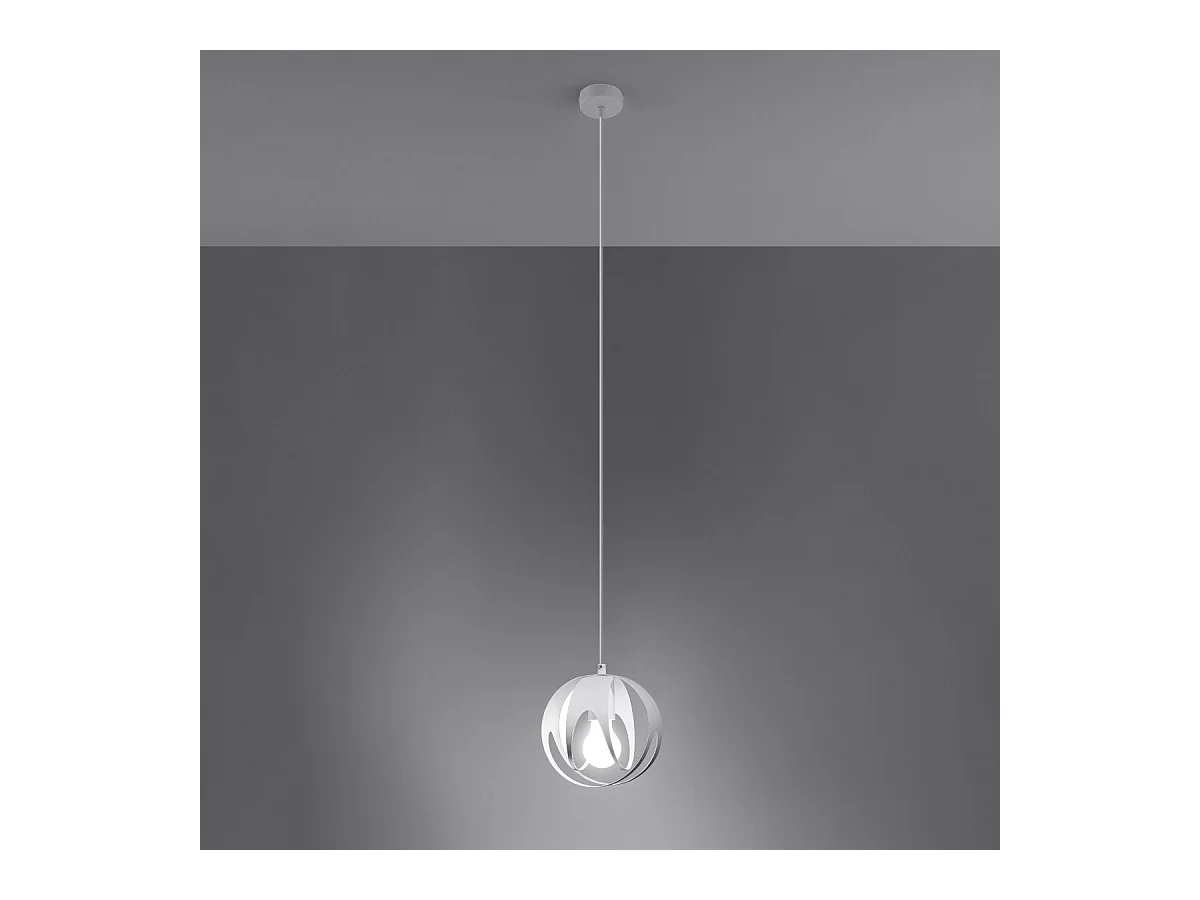 Lampe pendante Alden 1 blanc