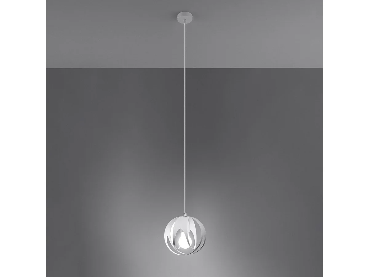 Lampe pendante Alden 1 blanc