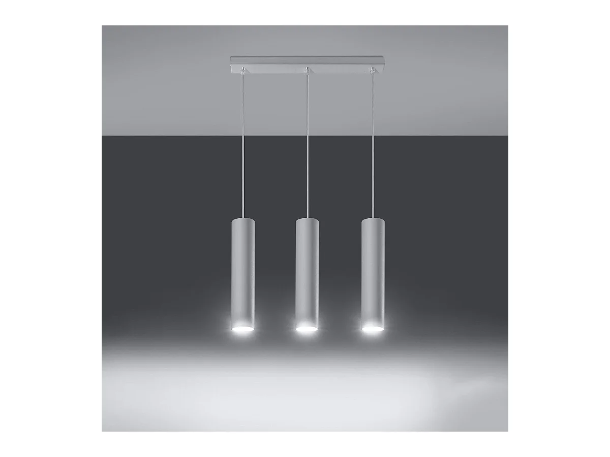Lampe suspendue Luminis 3L blanc