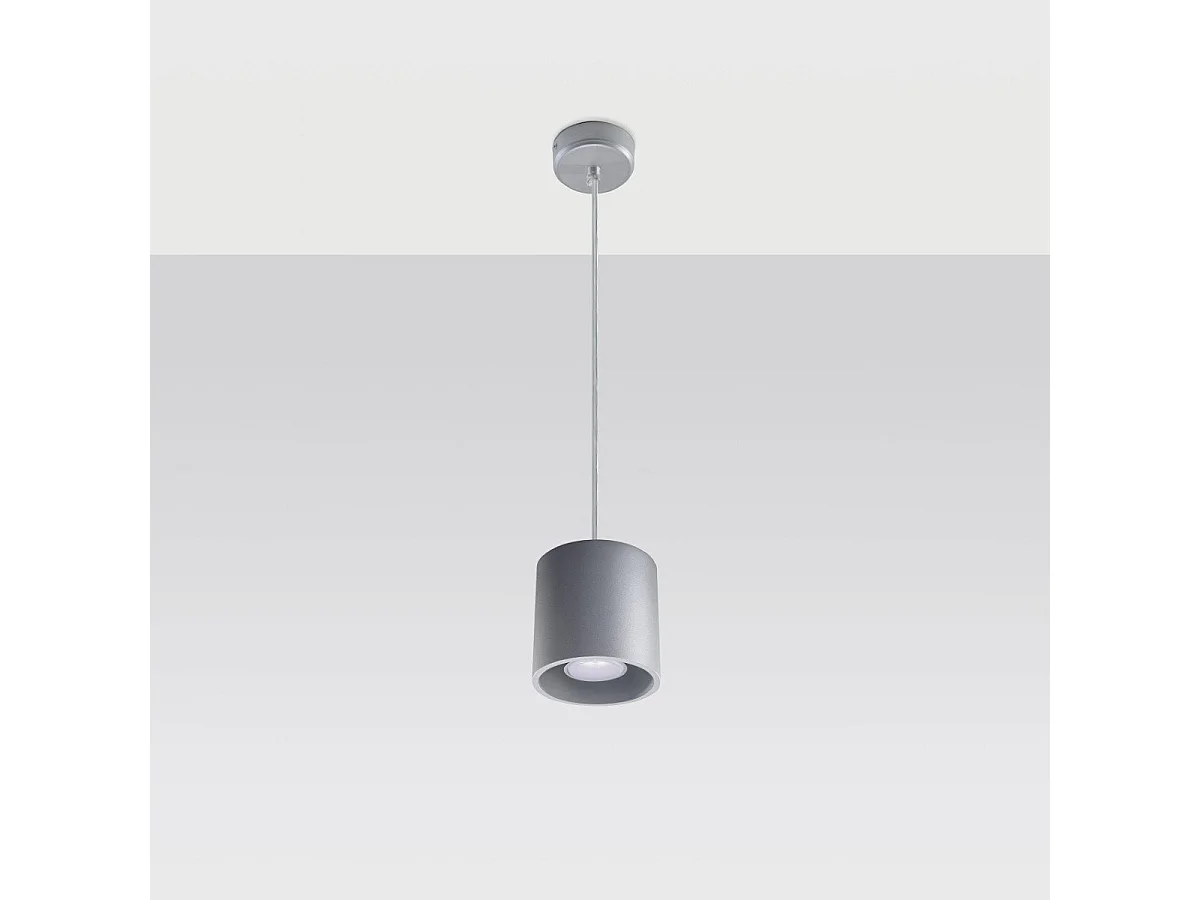 Lampe suspendue Orbitum 1 gris