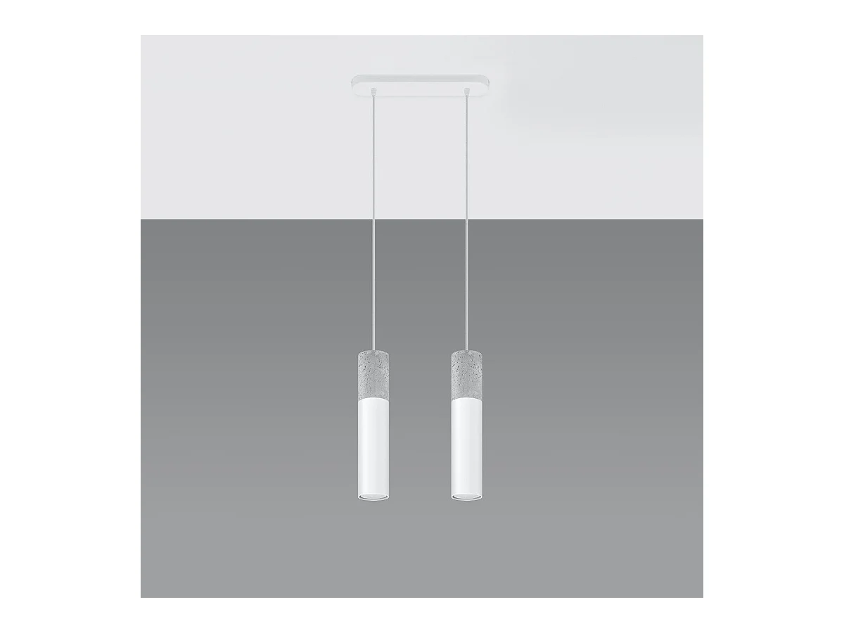 Lampe suspendue BORGIO 2 blanc