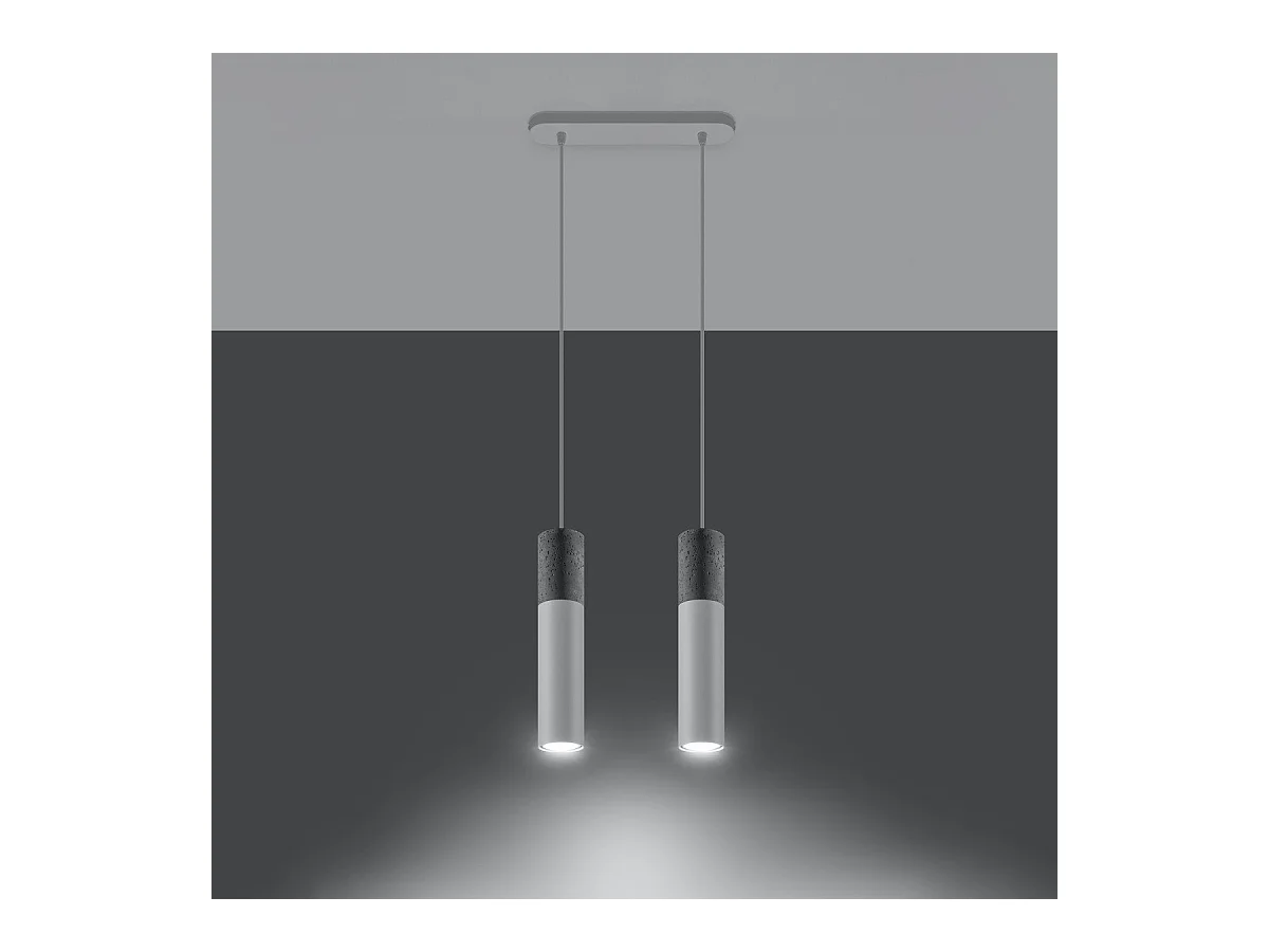 Lampe suspendue BORGIO 2 blanc