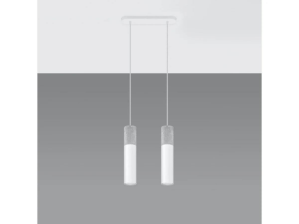 Lampe suspendue BORGIO 2 blanc