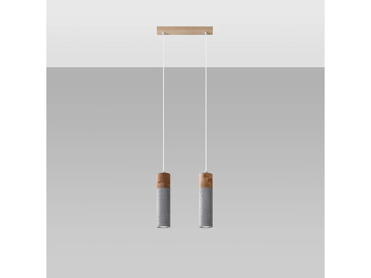 Lampe suspendue Thalassa 2 gris