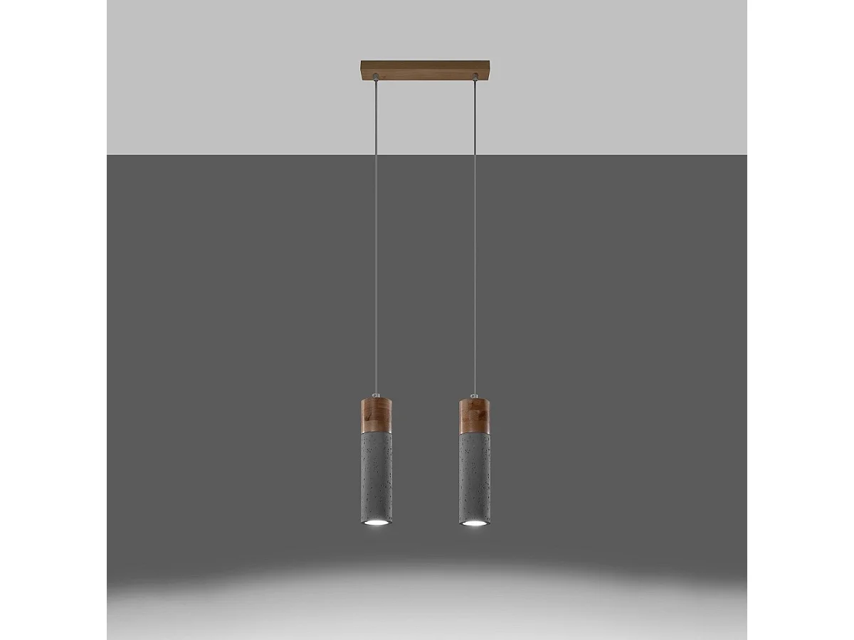 Lampe suspendue Thalassa 2 gris