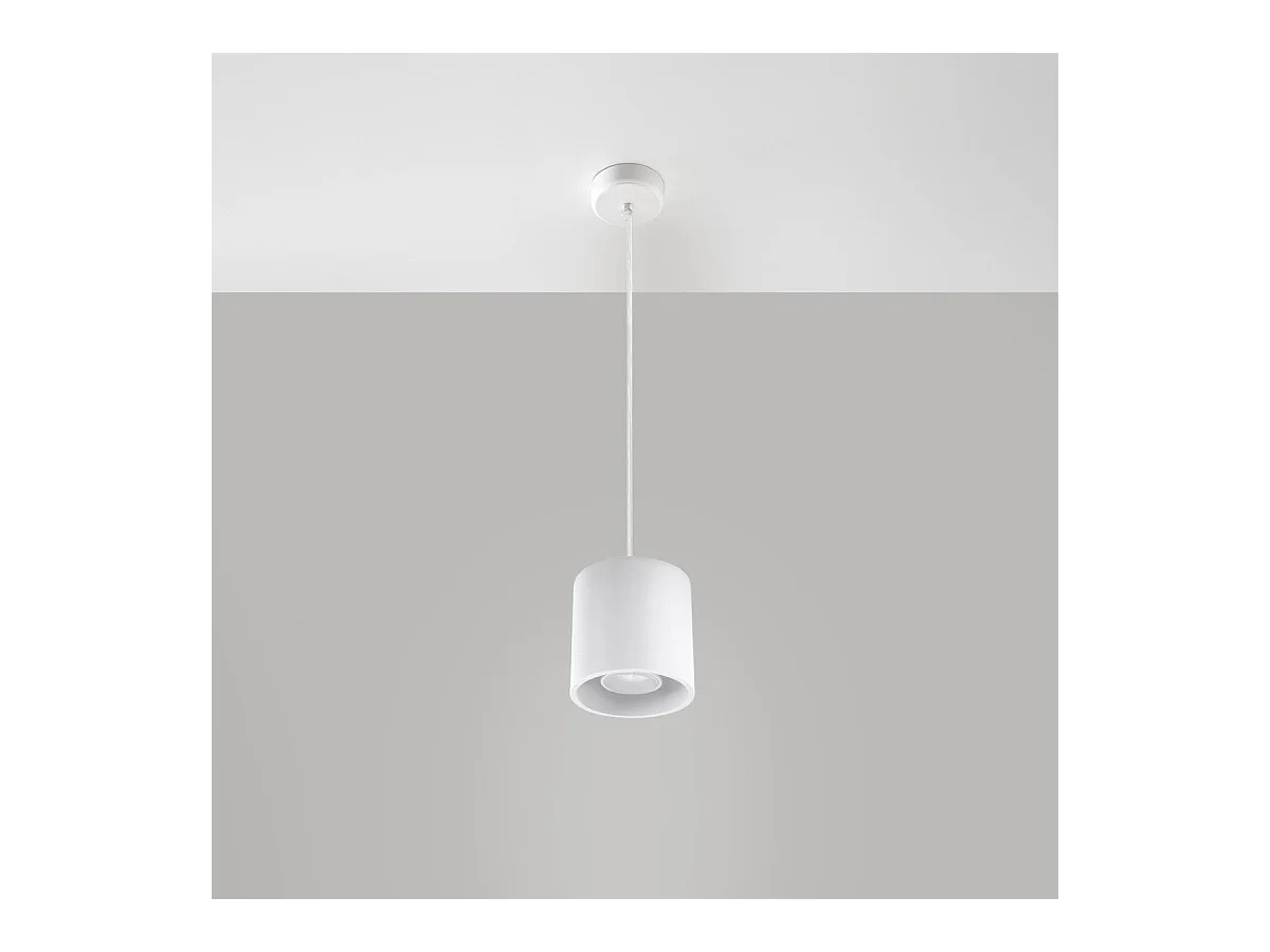 Lampe suspendue Orbitum 1 blanc