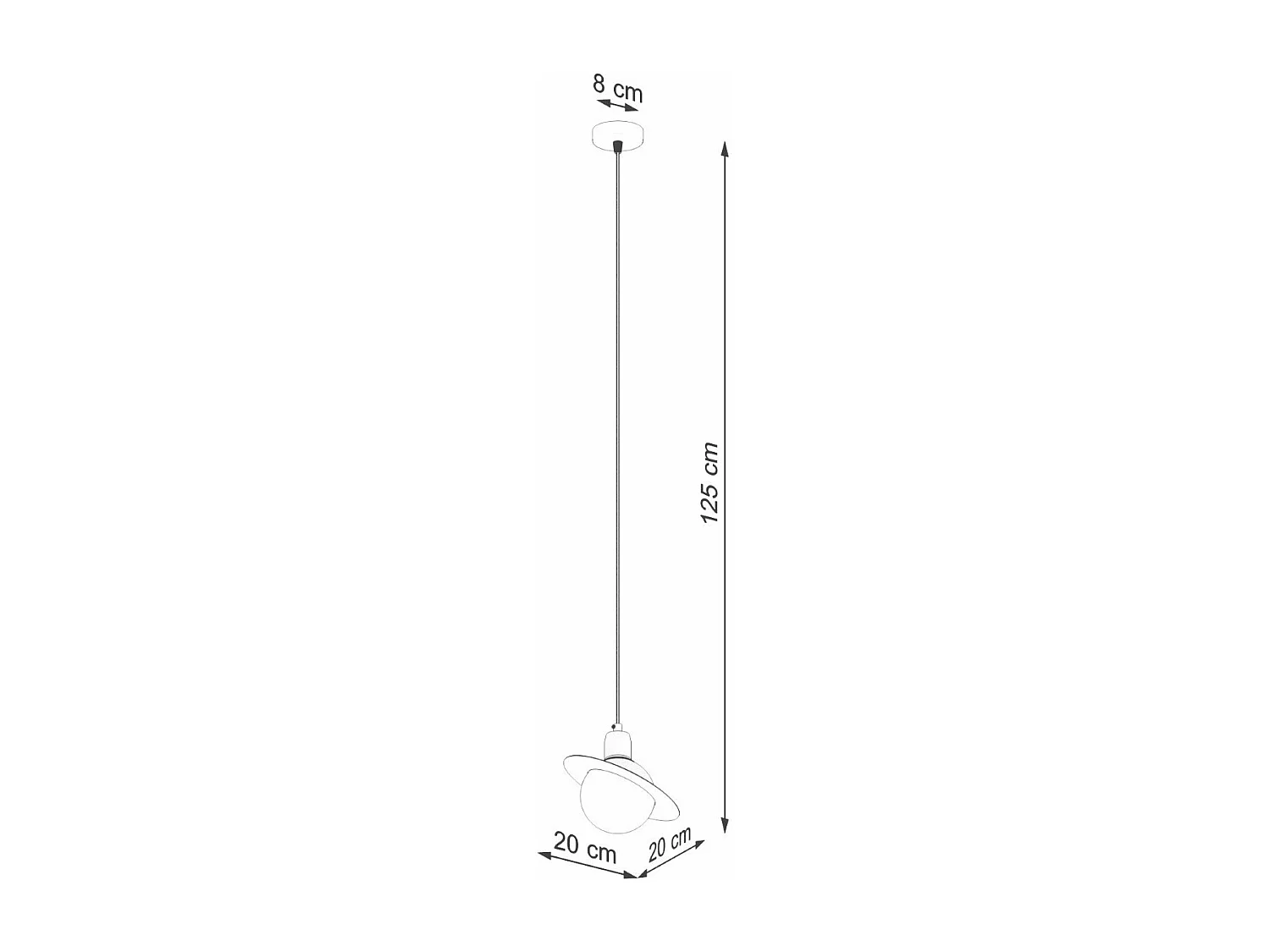 Lampe suspendue Hyperstar 1 blanc