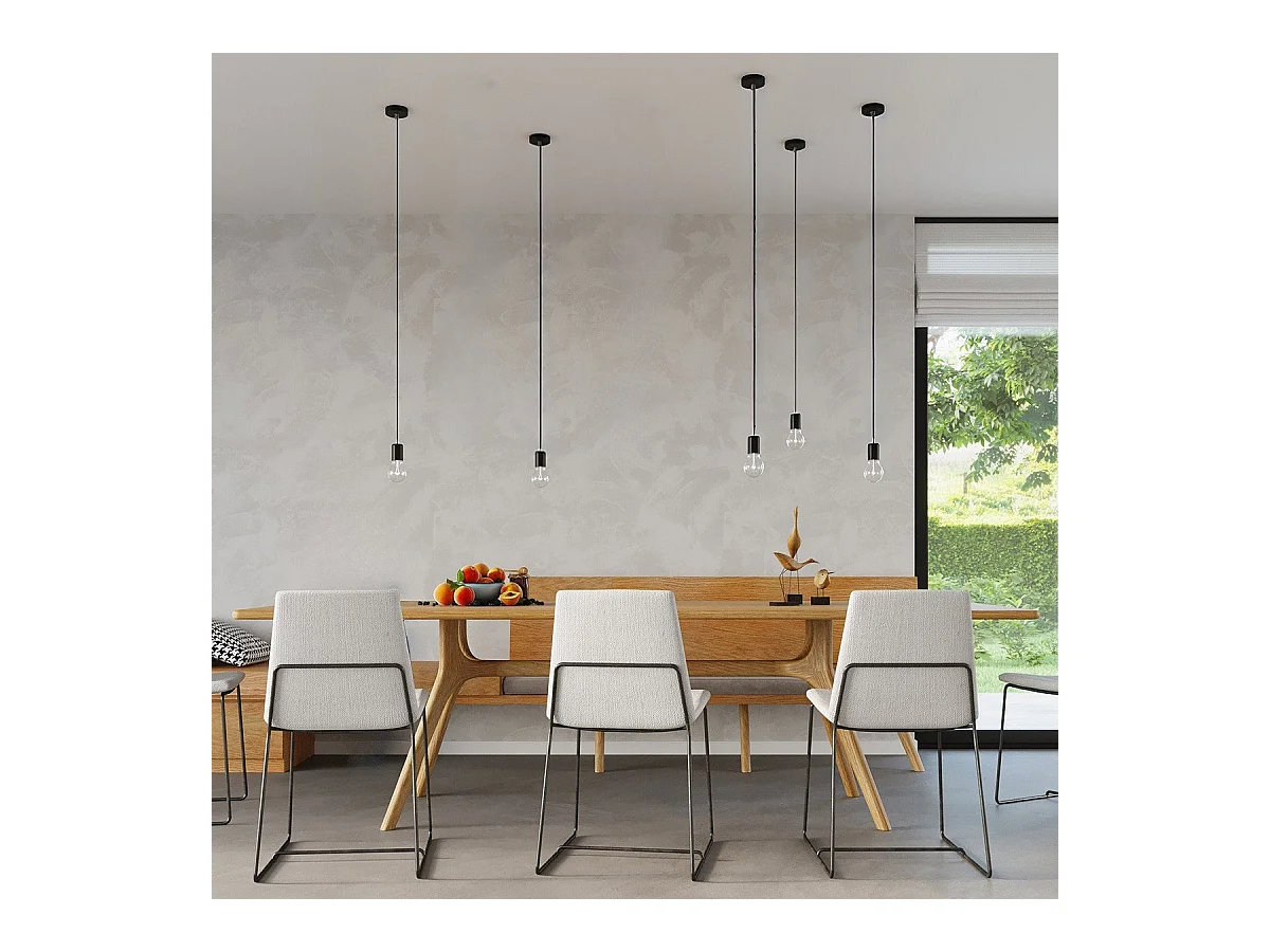 Lampe suspendue Electra noir